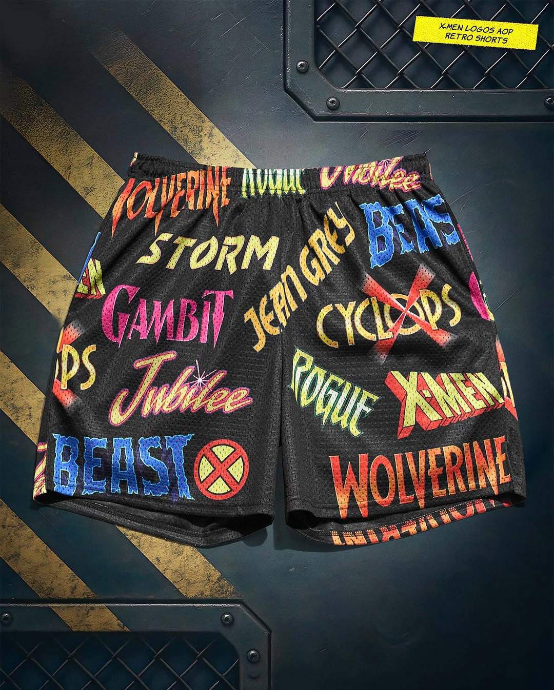 X Comic Logos Short Slim Tech