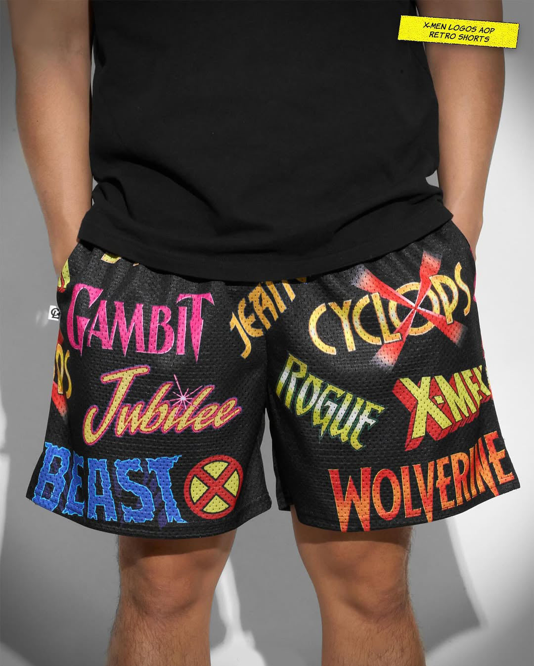 X Comic Logos Short Slim Tech