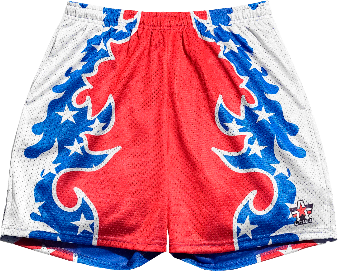 All American Rojo Blanco Short Slim Tech
