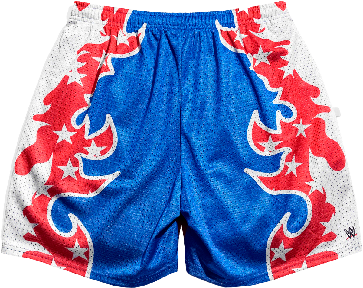 All American Azul Blanco Short Slim Tech