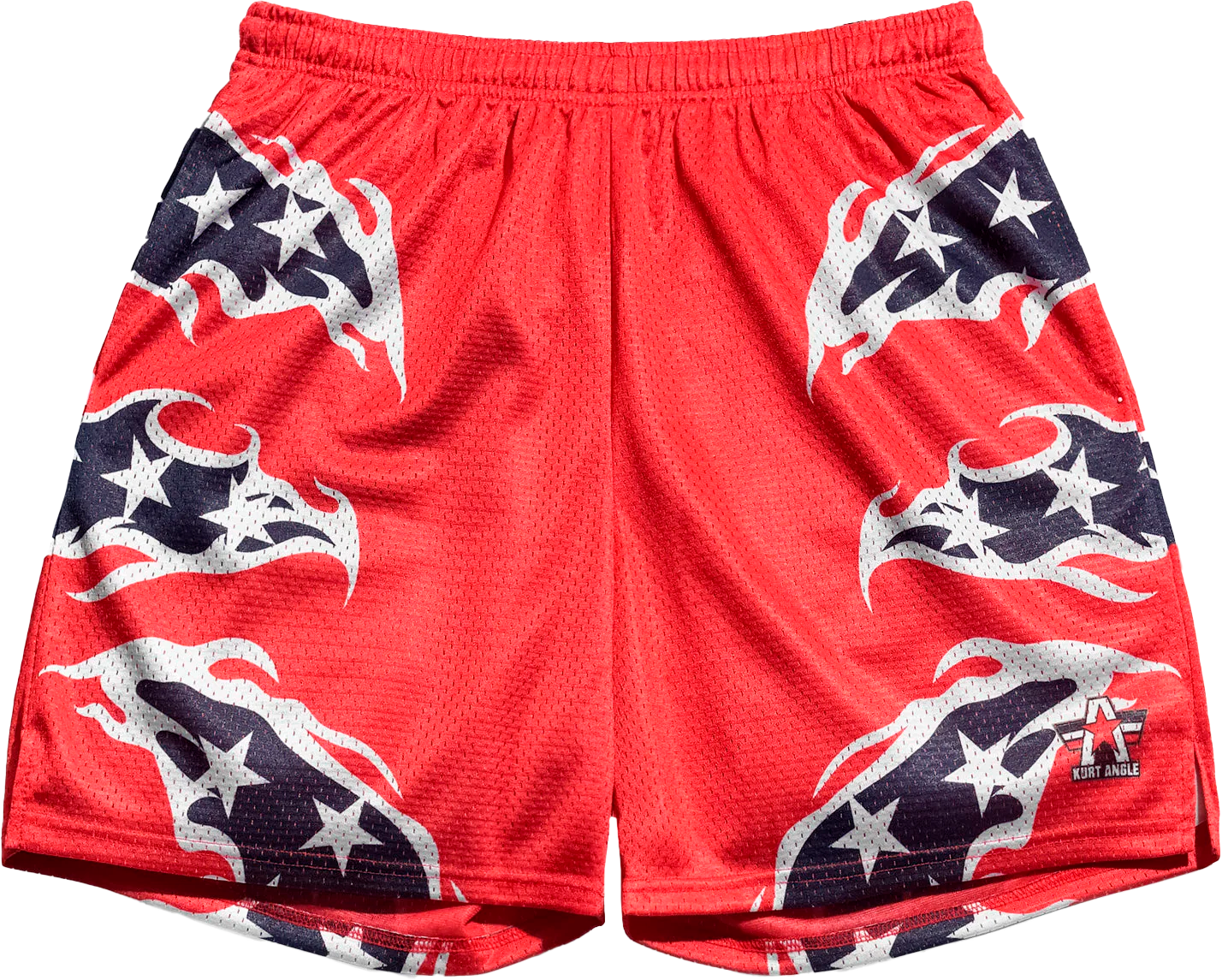 All American Rojo Azul Short Slim Tech