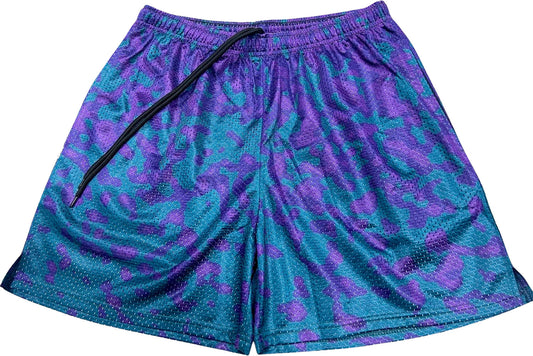 Leopard Purpura Short Slim Tech