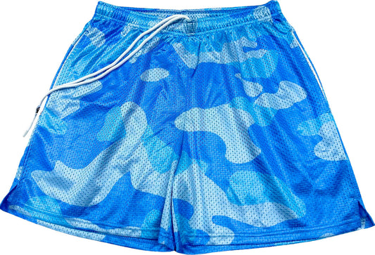 Camouflage Celeste Short Slim Tech