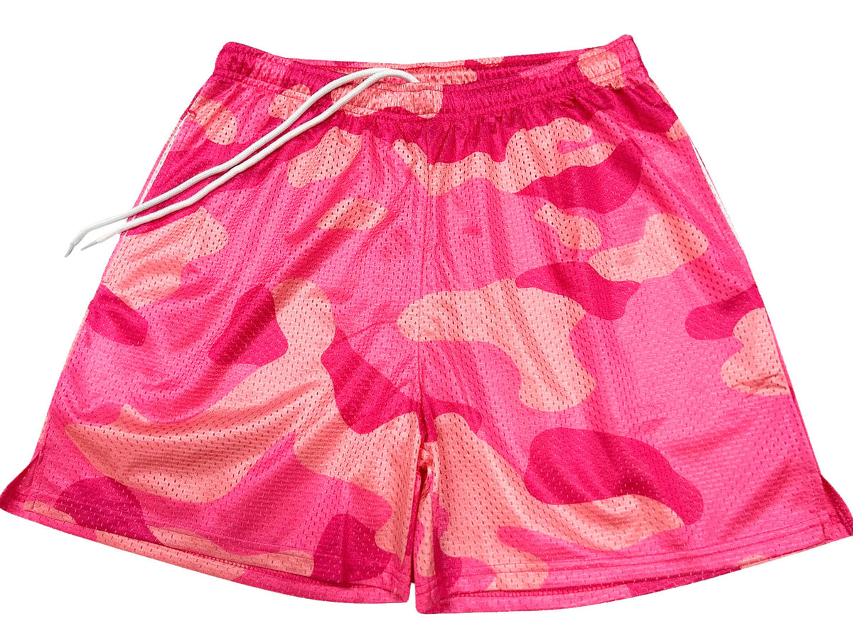 Camouflage Rosado Short Slim Tech