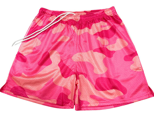 Camouflage Rosado Short Slim Tech
