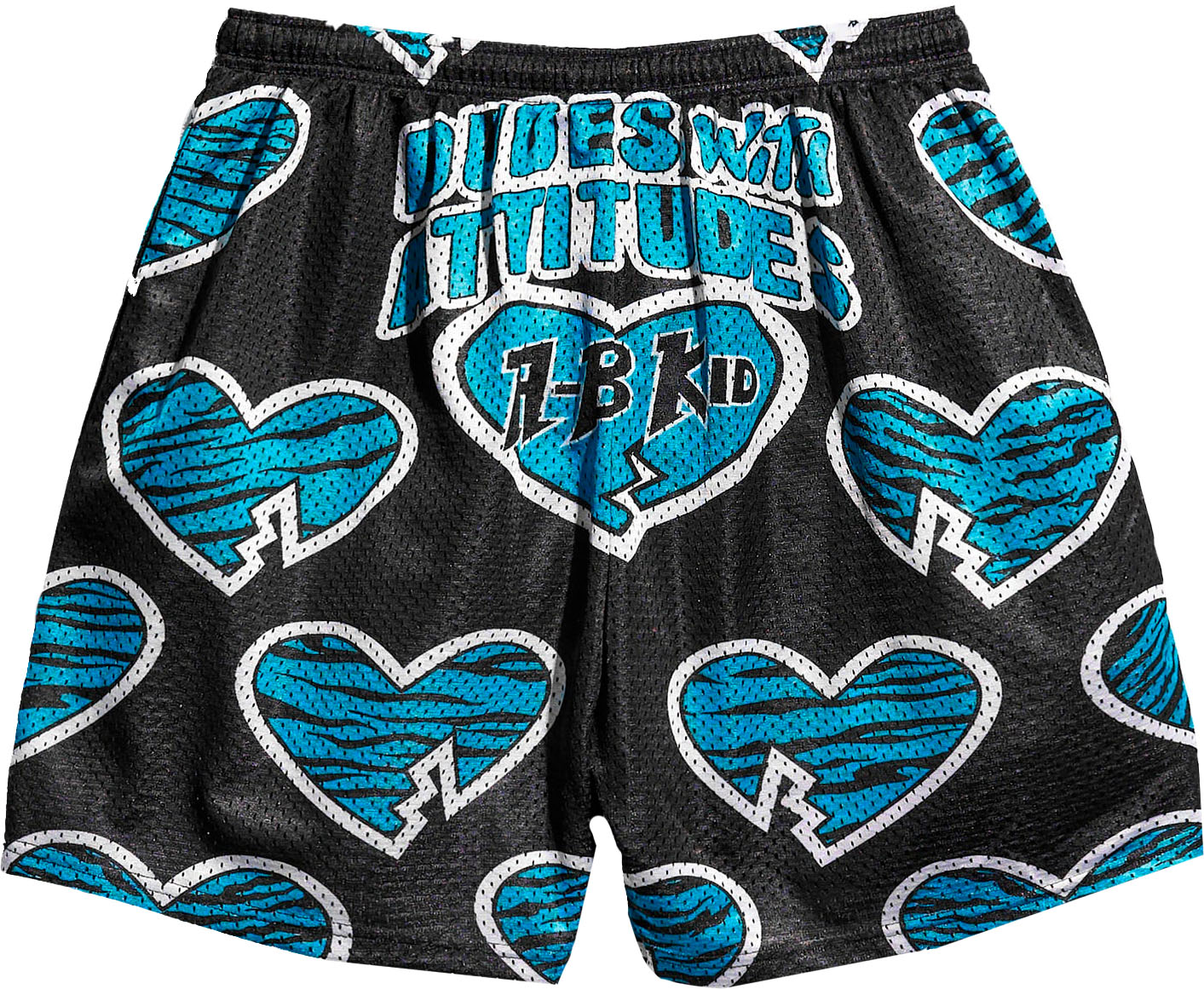 Corazón Roto Azul Short Slim Tech