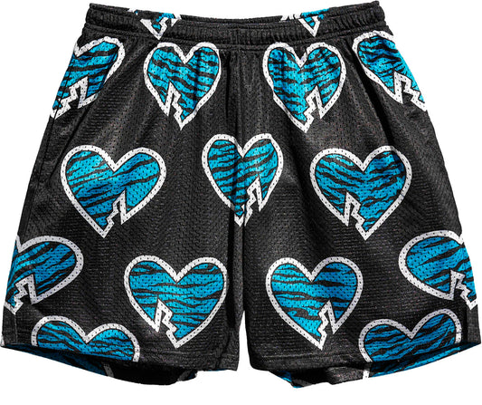 Corazón Roto Azul Short Slim Tech