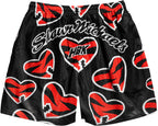 Corazón Roto Rojo Short Slim Tech