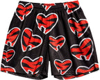 Corazón Roto Rojo Short Slim Tech