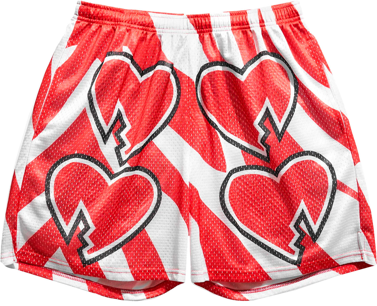 Corazón Roto Blanco Short Slim Tech
