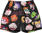 Niños Caras Negro Short Slim Tech