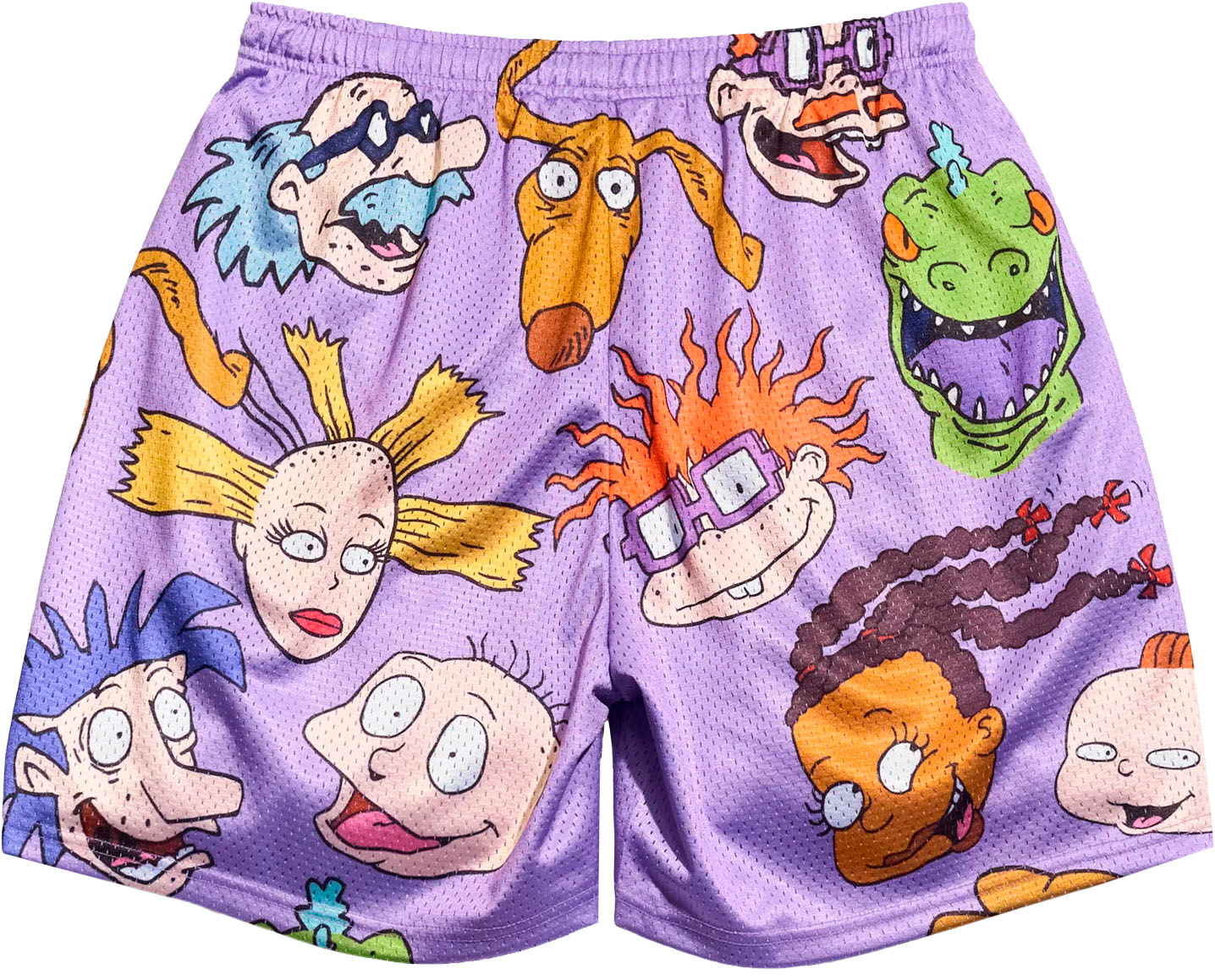 Niños Caras Lila Short Slim Tech