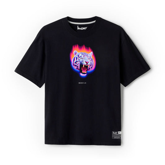 Tigure Bengala Neon Camiseta Slim Fit