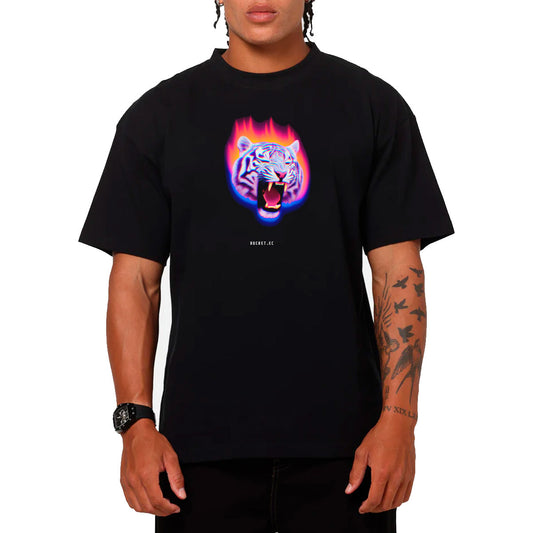 Tigure Bengala Neon Camiseta Slim Fit
