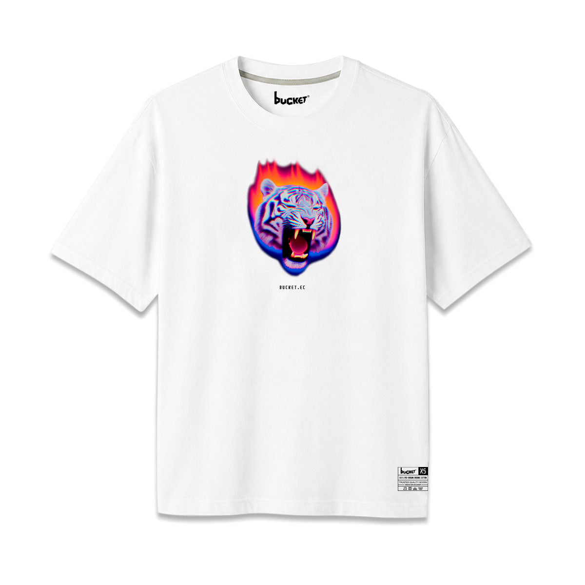 Tigure Bengala Neon Camiseta Slim Fit