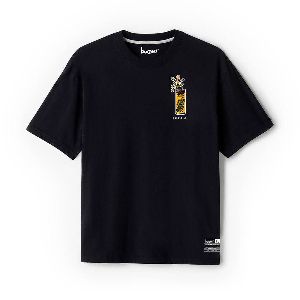 Fosforera Fuego Arte Neon Camiseta Slim Fit