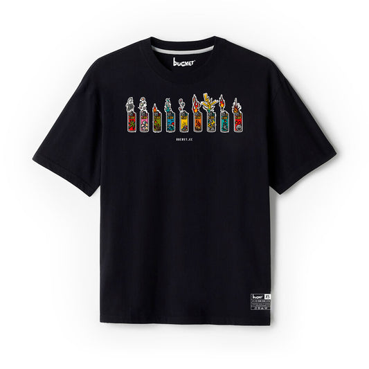 Fosforera Fila Fuego Arte Neon Camiseta Slim Fit