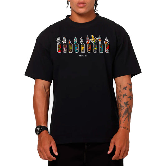 Fosforera Fila Fuego Arte Neon Camiseta Slim Fit