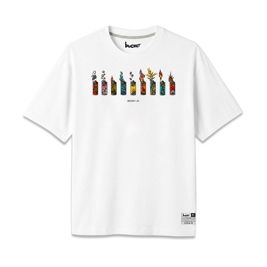 Fosforera Fila Fuego Arte Neon Camiseta Slim Fit