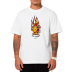 Pollo Caliente Arte Neon Camiseta Slim Fit