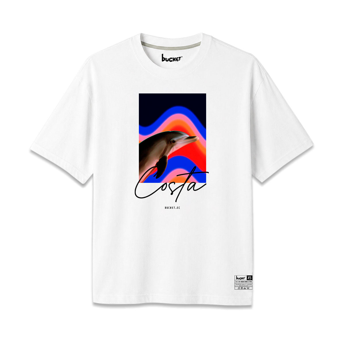 Costa Delfín Neon Camiseta Slim Fit