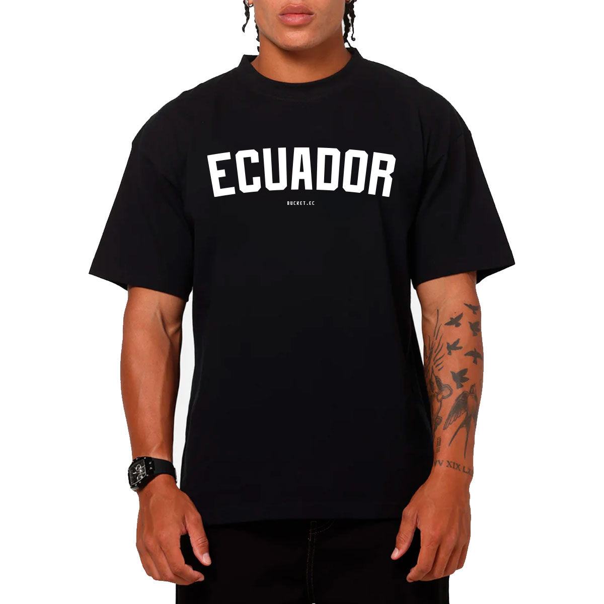 Ecuador Letras Camiseta Slim Fit
