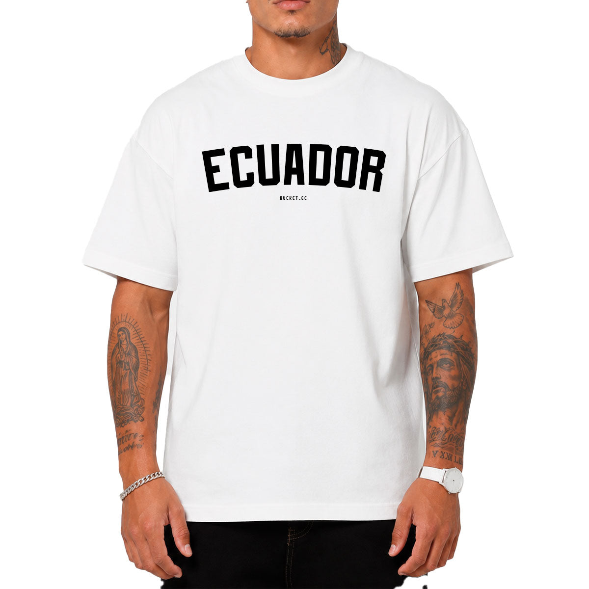 Ecuador Letras Camiseta Slim Fit