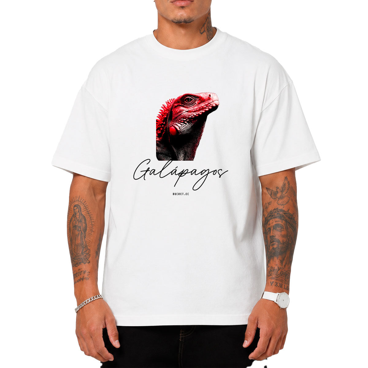 Galápagos Iguana Camiseta Slim Fit