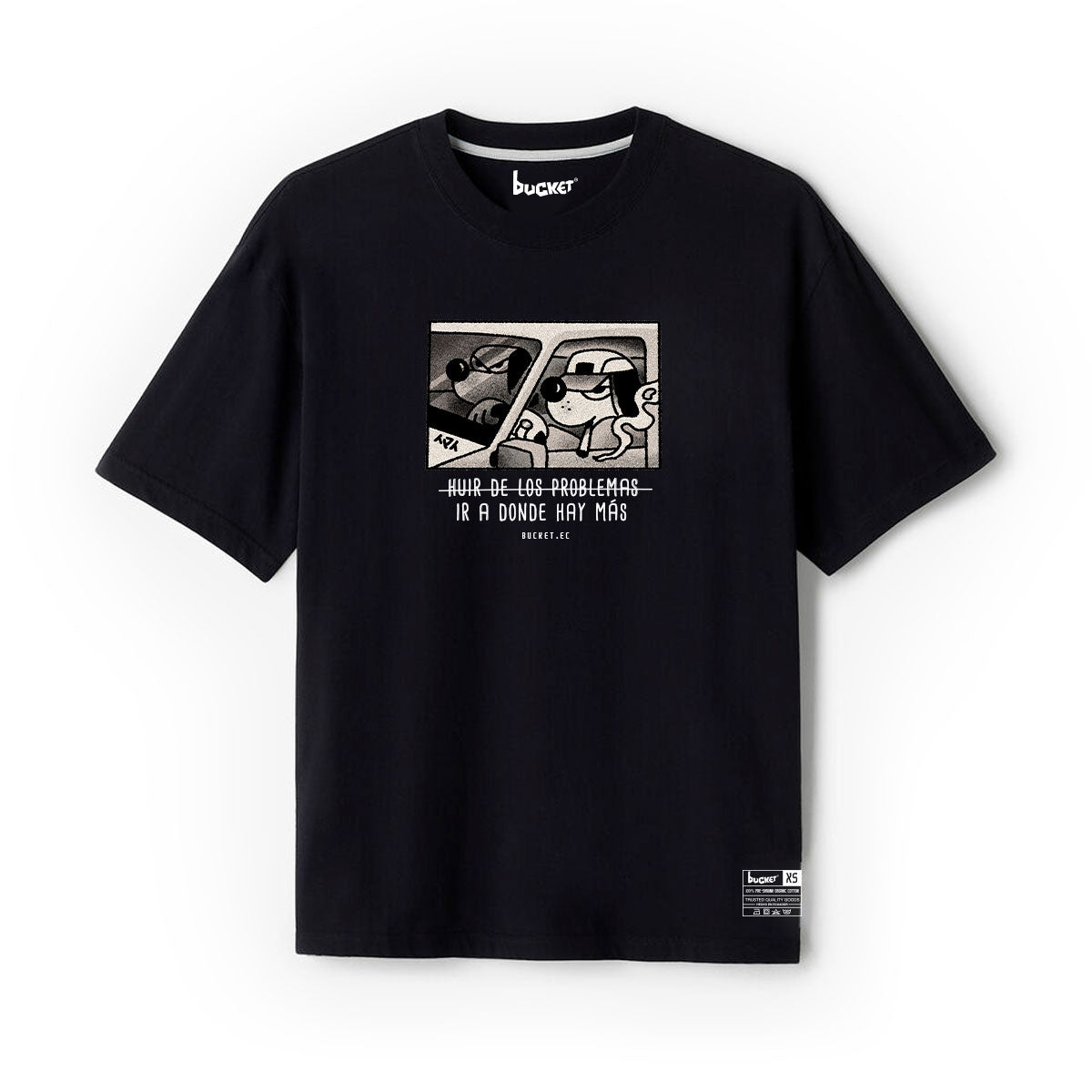 Huir de los Problemas Camiseta Slim Fit