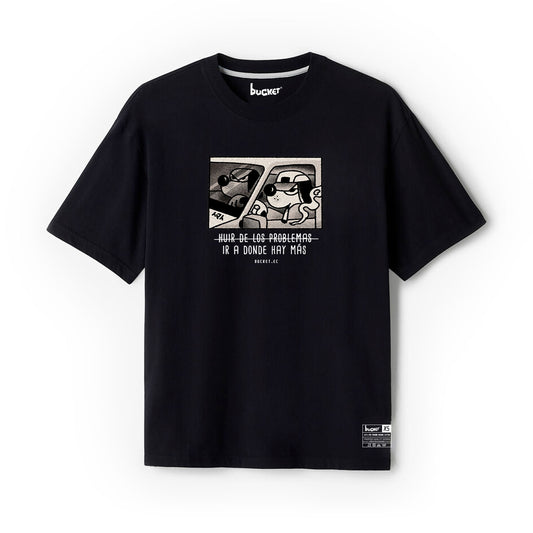 Huir de los Problemas Camiseta Slim Fit