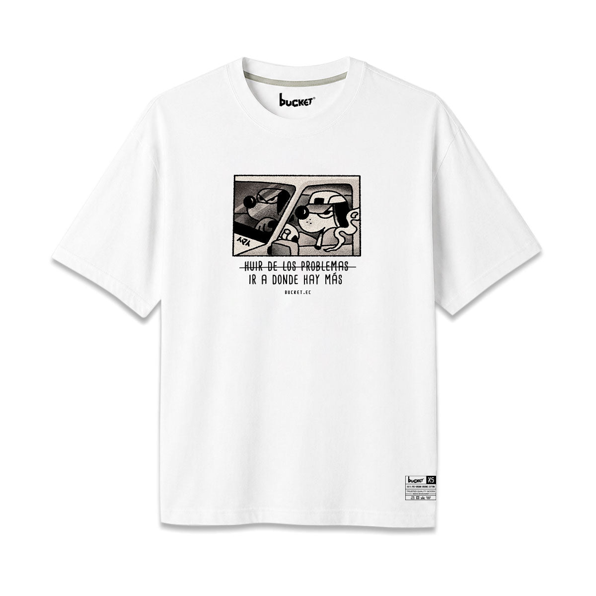 Huir de los Problemas Camiseta Slim Fit