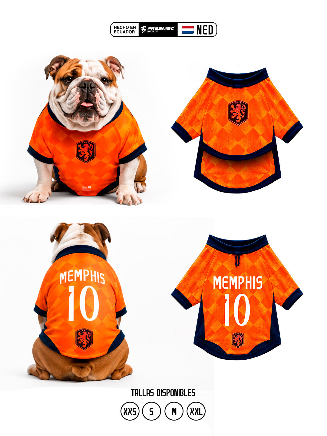 Camiseta Mascota Holanda Mundial 2026