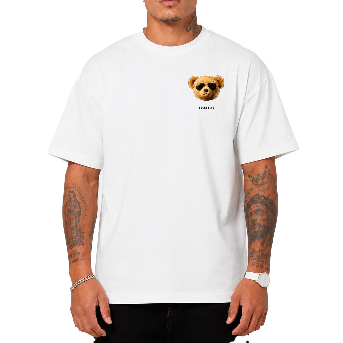 Oso Cabeza Camiseta Slim Fit