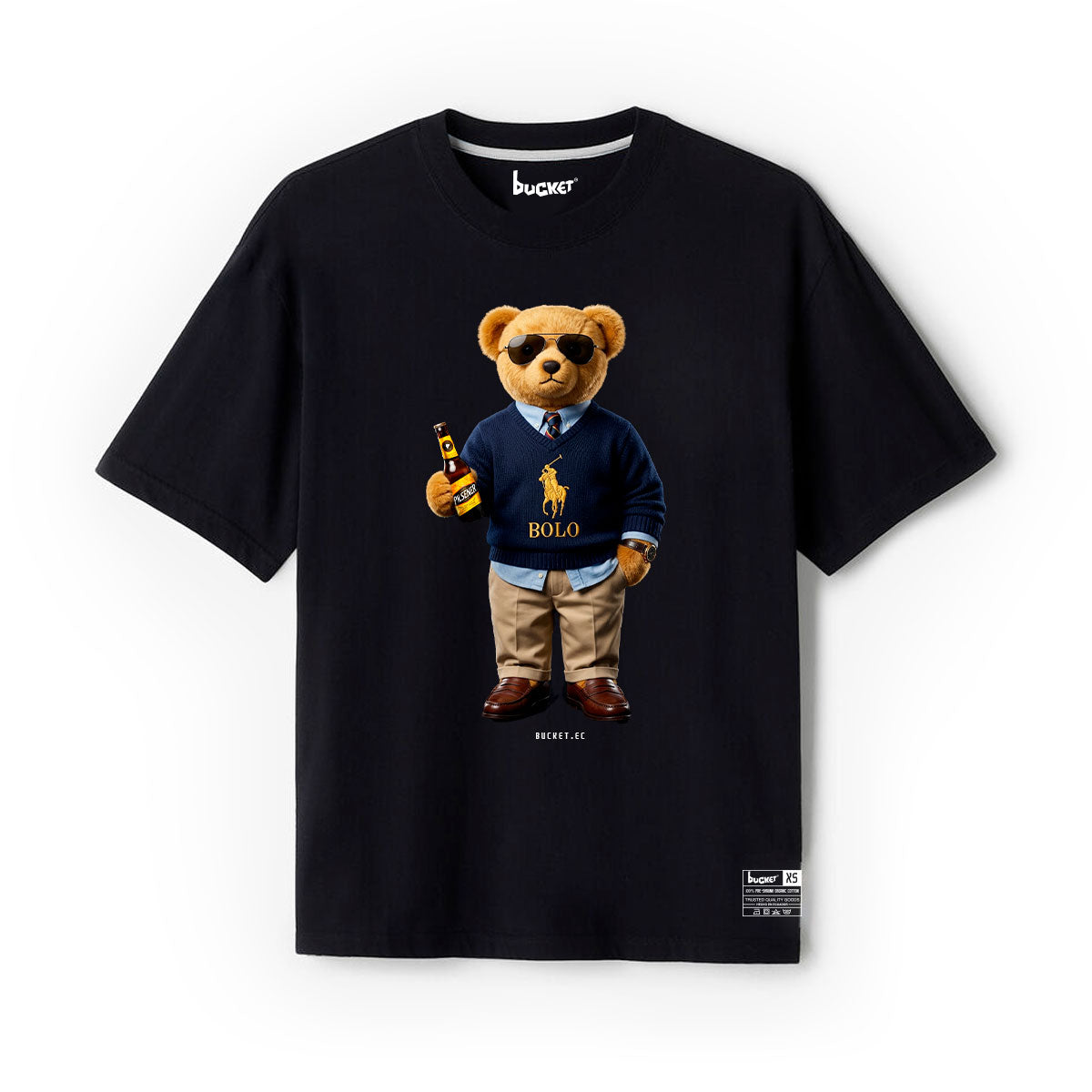 Oso Cerveza Camiseta Slim Fit