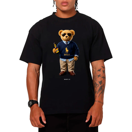 Oso Cerveza Camiseta Slim Fit