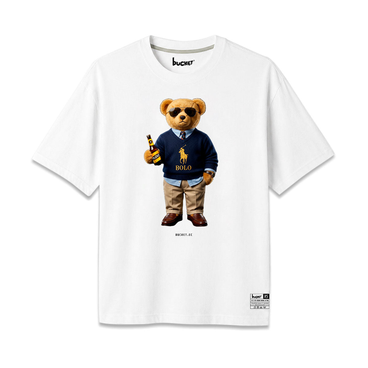 Oso Cerveza Camiseta Slim Fit