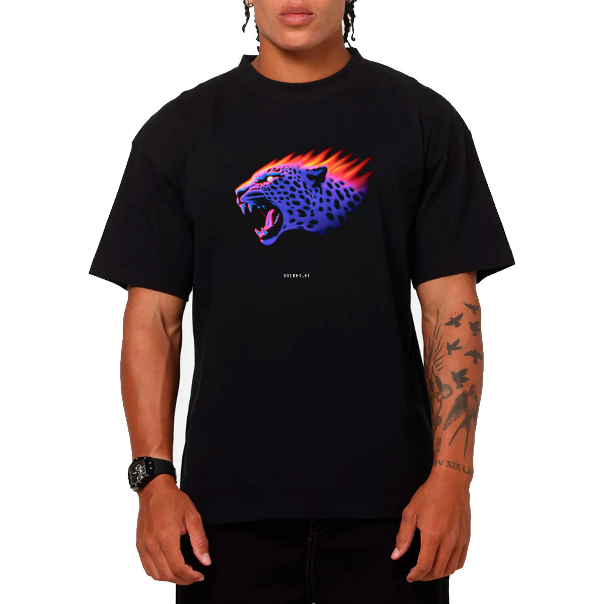 Jaguar Blanco Neon Camiseta Slim Fit