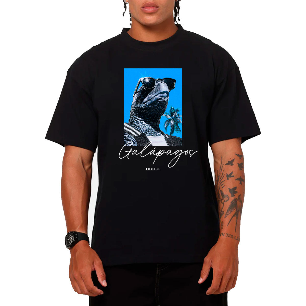Galápagos Iguana Camiseta Slim Fit