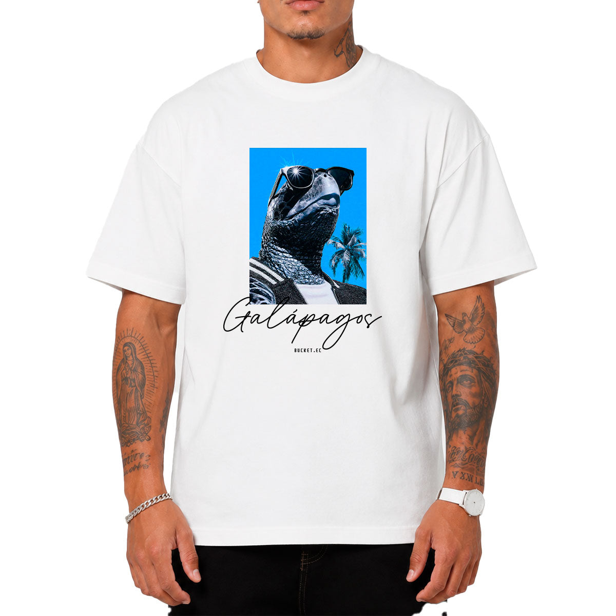 Galápagos Iguana Camiseta Slim Fit