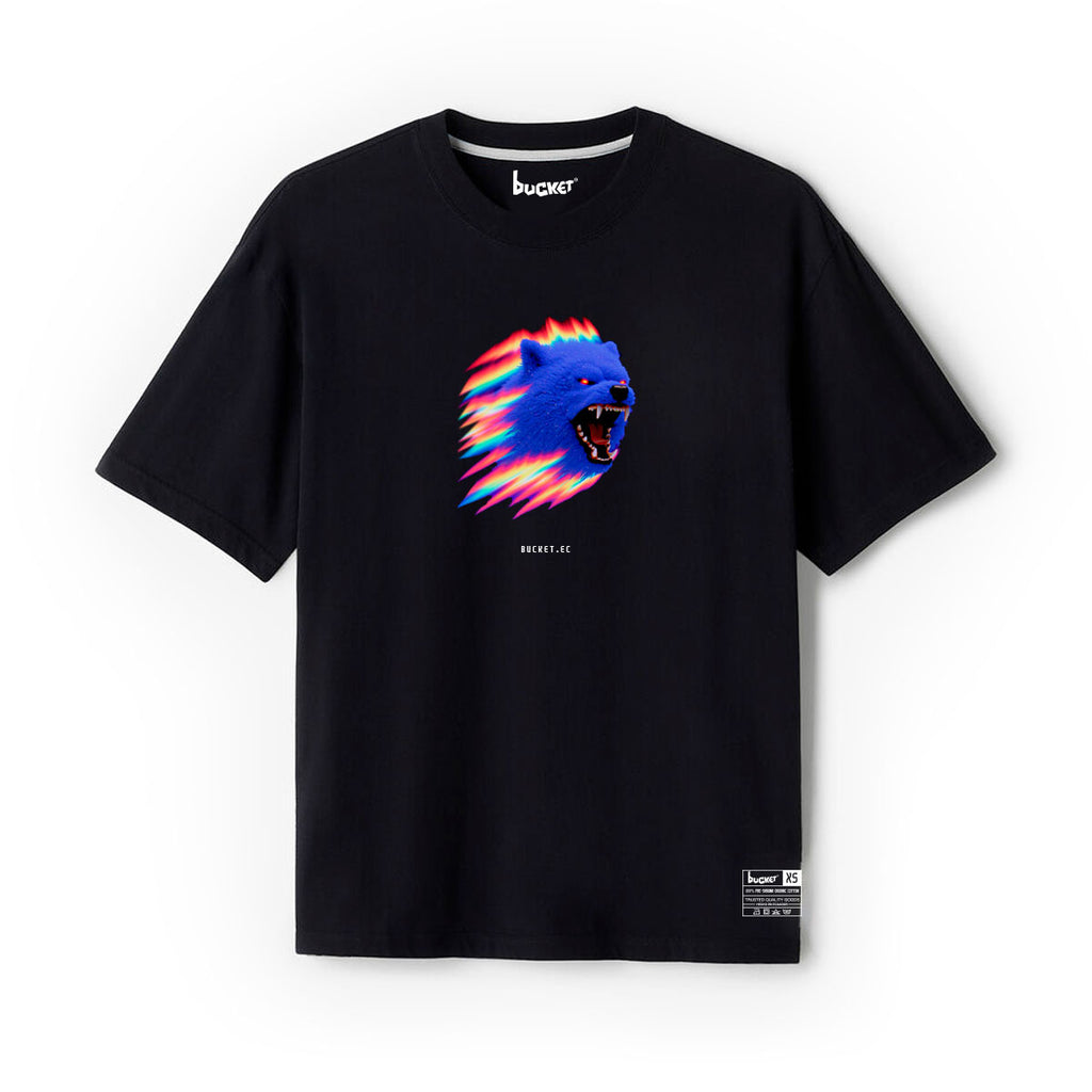 Lobo Neon Camiseta Slim Fit