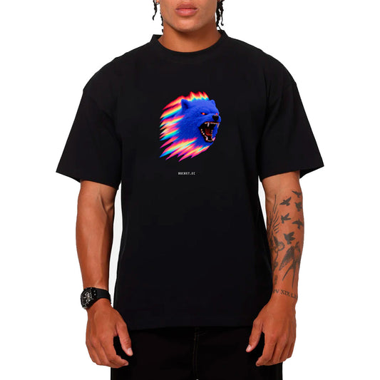 Lobo Neon Camiseta Slim Fit